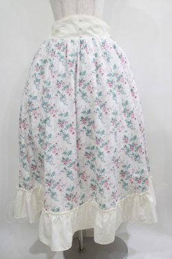 画像1: Kurumi Collaboration / 花柄コルセット風スカート LL オフ H-25-05-01-022-GO-SK-NS-ZH