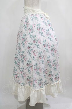 画像2: Kurumi Collaboration / 花柄コルセット風スカート LL オフ H-25-05-01-022-GO-SK-NS-ZH