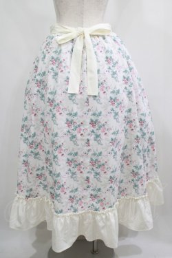 画像3: Kurumi Collaboration / 花柄コルセット風スカート LL オフ H-25-05-01-022-GO-SK-NS-ZH