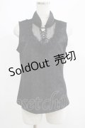 Qutie Frash / チャイナトップス  黒 H-25-05-02-029-QU-TO-KB-ZH