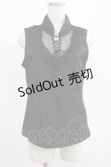 Qutie Frash / チャイナトップス  黒 H-25-05-02-029-QU-TO-KB-ZH