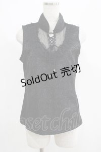 Qutie Frash / チャイナトップス  黒 H-25-05-02-029-QU-TO-KB-ZH
