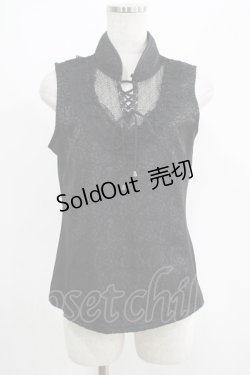 画像1: Qutie Frash / チャイナトップス  黒 H-25-05-02-029-QU-TO-KB-ZH