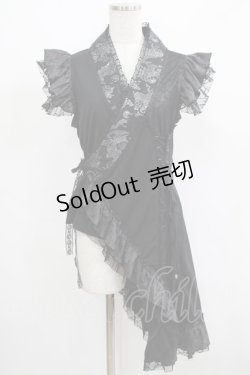 画像1: Qutie Frash / インナーチュニック  黒 H-25-05-02-036-QU-TO-KB-ZH