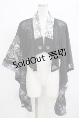 Qutie Frash / 着物ボレロ  黒 H-25-05-02-046-QU-TO-KB-ZH
