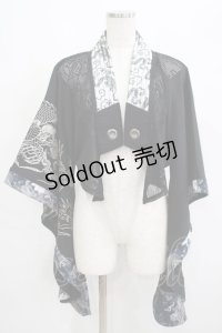 Qutie Frash / 着物ボレロ  黒 H-25-05-02-046-QU-TO-KB-ZH