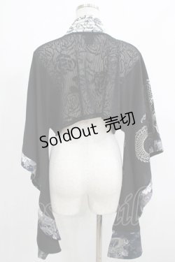 画像3: Qutie Frash / 着物ボレロ  黒 H-25-05-02-046-QU-TO-KB-ZH