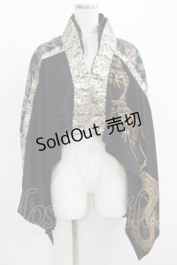 Qutie Frash / ポンチョケープ  黒 H-25-05-02-047-QU-TO-KB-ZH