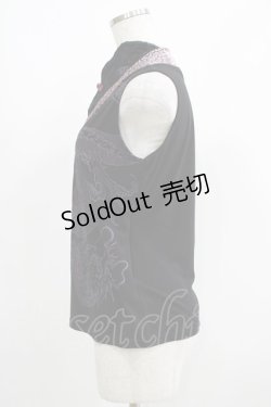 画像2: Qutie Frash / 着物衿インナータンク  黒 H-25-05-02-050-QU-TO-KB-ZH