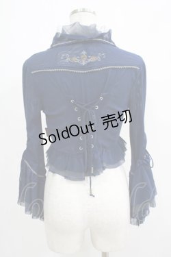 画像3: Ozz Croce / メッシュショートボレロ  紺 H-25-05-02-056-OO-JA-KB-ZH