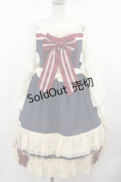 画像1: Snowdrop to Saint Maria（海外ロリータブランド） / 初恋の白雪姫ジャンパースカート 表記なし ネイビー H-25-05-02-1001-LO-OP-NS-ZH