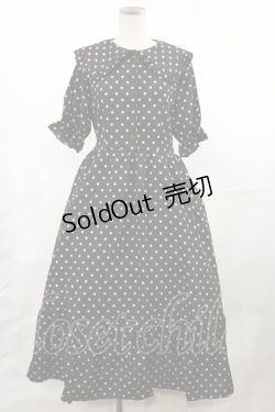 画像1: m petit by misako / ナシジドットワンピース L ブラック H-25-05-02-1006-LO-OP-NS-ZH