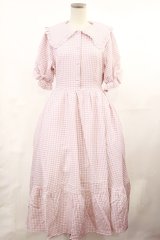 m petit by misako / AM*ギンガムCHKワンピース L ピンク H-25-05-02-1007-LO-OP-NS-ZH