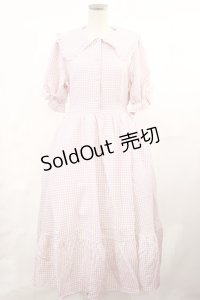 m petit by misako / AM*ギンガムCHKワンピース L ピンク H-25-05-02-1007-LO-OP-NS-ZH