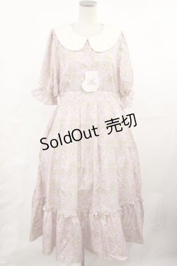 画像1: m petit by misako / NINA’Sコラボトワルドジュイワンピース L ピンク H-25-05-02-1008-LO-OP-NS-ZH