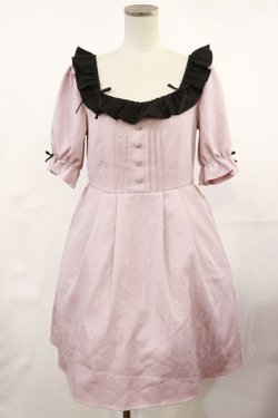 画像1: DearMyLove / お嬢様リボンワンピース M ピンク H-25-05-02-1012-EL-OP-NS-ZH