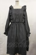 m petit by misako / チェック長袖ワンピース LL グレー H-25-05-02-1013-LO-OP-NS-ZH