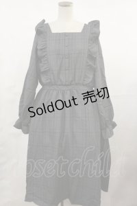 m petit by misako / チェック長袖ワンピース LL グレー H-25-05-02-1013-LO-OP-NS-ZH