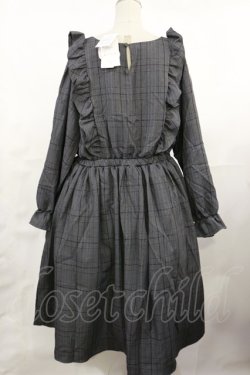 画像2: m petit by misako / チェック長袖ワンピース LL グレー H-25-05-02-1013-LO-OP-NS-ZH
