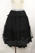 m petit by misako / NINA'S RVパニエスカート L ブラック/ブラックギンガム リバーシブル H-25-05-02-1016-LO-SK-NS-ZH