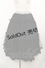 m petit by misako / NINA'S RVパニエスカート L ブラック/ブラックギンガム リバーシブル H-25-05-02-1016-LO-SK-NS-ZH