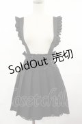 DearMyLove / サス付フリルレースアッププリーツスカート M ブラック H-25-05-02-1018-EL-SK-NS-ZH