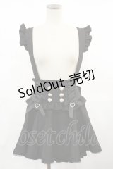 LIZ LISA / レースアップサスペンダー付スカパン Free ブラック H-25-05-02-1019-LO-SK-NS-ZH