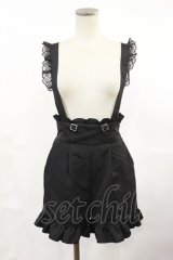 DearMyLove / ガーターデザインサス付ショートパンツ M ブラック H-25-05-02-1020-EL-PA-NS-ZH