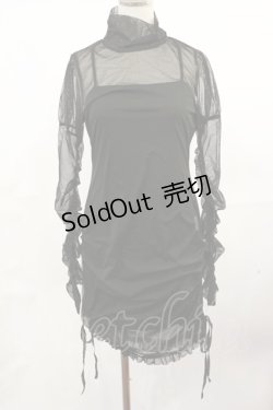 画像1: Melt the lady / レイヤードワンピース Free ブラック H-25-05-02-1022-PU-OP-NS-ZH