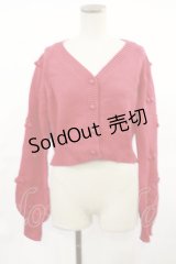 HONEY MI HONEY / チェリーニットカーディガン Free レッド H-25-05-02-1026-LO-TO-NS-ZH
