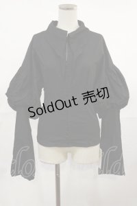 Melt the lady / パフスリーブブラウス Free ブラック H-25-05-02-1028-PU-BL-NS-ZH