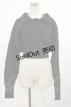 画像1: Melt the lady / クロップドトップス Free ブラック H-25-05-02-1029-PU-TO-NS-ZH