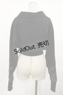 画像2: Melt the lady / クロップドトップス Free ブラック H-25-05-02-1029-PU-TO-NS-ZH