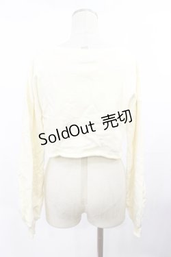 画像2: Melt the lady / クロップドトップス Free アイボリー H-25-05-02-1030-PU-TO-NS-ZH