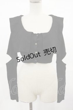 画像1: Melt the lady / セーラーカラートップス Free ブラック H-25-05-02-1031-PU-TO-NS-ZH