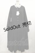 m petit by misako / レース襟プリーツワンピース LL ブラック H-25-05-02-1005-LO-OP-NS-ZH