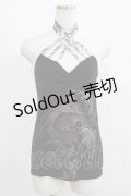 Qutie Frash / クロスキャミ  黒 H-25-05-02-061-QU-TO-KB-ZH
