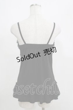 画像3: Qutie Frash / ゼブラ柄切替キャミ  黒 H-25-05-02-064-QU-TO-KB-ZH