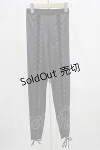 Current Mood / レースアップレザーパンツ XS 黒 H-25-05-02-066-PU-PA-KB-ZH