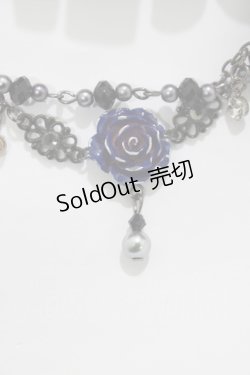 画像4: Atelier Beatrice / ヘッドドレスカチューシャ  紺×黒 H-25-05-02-070-GO-AC-KB-ZH