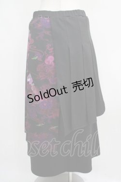 画像3: Qutie Frash / 袴スカート  黒×紫 H-25-05-02-011-QU-SK-KB-ZH
