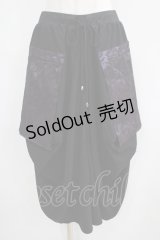 Qutie Frash / ジャガード切替パンツ  黒×紫 H-25-05-02-015-QU-PA-KB-ZH