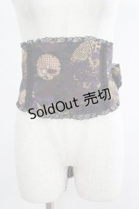 Qutie Frash / タッセル付リボンコルセット  黒 H-25-05-02-023-QU-ZA-KB-ZH