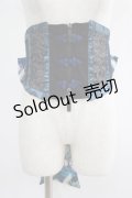 Qutie Frash / 2015プレミアム-リボンコルセット  黒×青 H-25-05-02-024-QU-ZA-KB-ZH