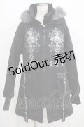 SEX POT ReVeNGe / HIGH NECK HOOD BLACK ROCKコート M 黒 H-25-05-02-025-SP-CO-KB-ZT-C027