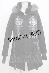 SEX POT ReVeNGe / HIGH NECK HOOD BLACK ROCKコート M 黒 H-25-05-02-025-SP-CO-KB-ZT-C027