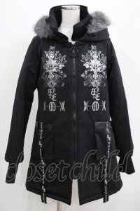 SEX POT ReVeNGe / HIGH NECK HOOD BLACK ROCKコート M 黒 H-25-05-02-025-SP-CO-KB-ZT-C027