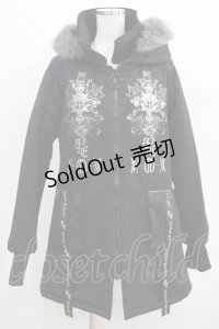 SEX POT ReVeNGe / HIGH NECK HOOD BLACK ROCKコート M 黒 H-25-05-02-025-SP-CO-KB-ZT-C027