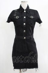 KILL STAR / Ree-Vival Denim Dress XS ブラック H-25-05-03-1004-SL-OP-KB-ZH