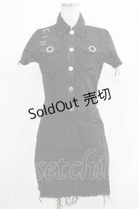 KILL STAR / Ree-Vival Denim Dress XS ブラック H-25-05-03-1004-SL-OP-KB-ZH